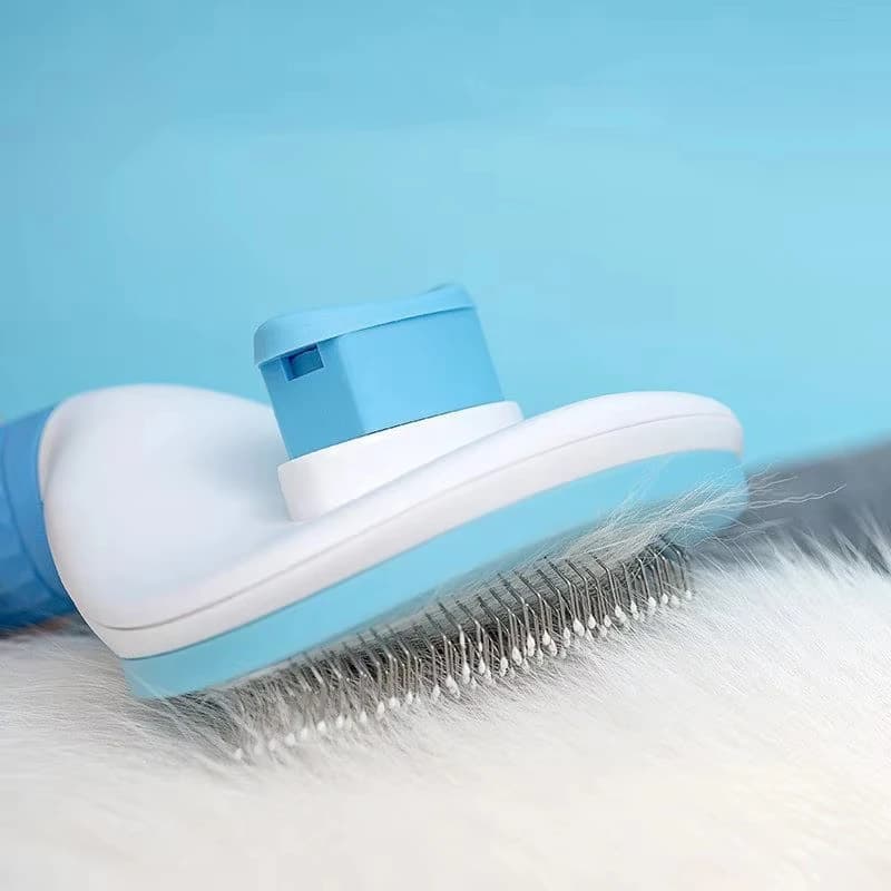فرشاة شعر الكلاب والقطط مشط تهذيب وتنظيف القطط فرشاة من الفولاذ المقاوم للصدأ لتنظيف شعر الكلاب الطويل إكسسوارات الكلاب - 6
