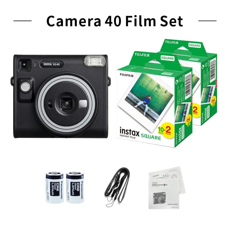 كاميرا Fujifilm Instax SQUARE SQ40 جديدة أصلية فيلم Instax Square بحافة بيضاء قابل للاختيار 20/40 ورقة أفلام Instax Square
