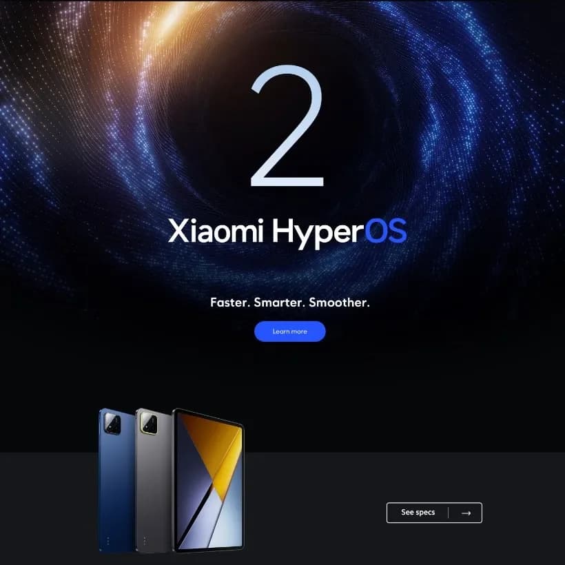 أجهزة لوحية شاومي POCO Pad X1 نسخة عالمية معالج Snapdragon 7+ Gen 3 ثماني النواة شاشة 11.2 بوصة 3.2K 144Hz شاحن 45W بطارية 8850mAh - 6