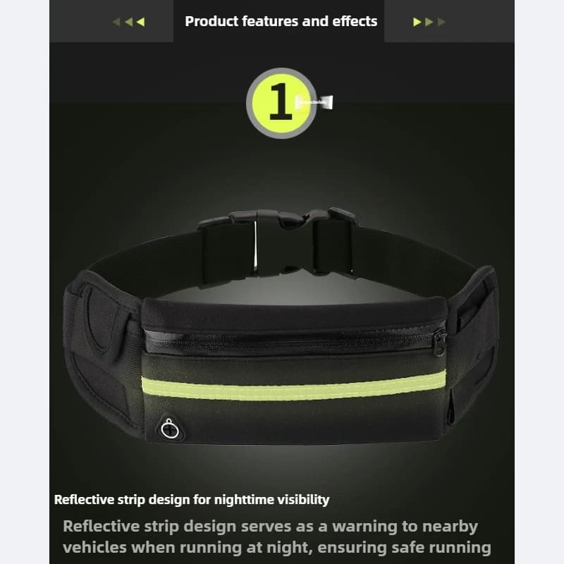 Sports and Leisure Waist Bag, Waterproof and Shockproof, Close Fitting Mobile Phone Bag, Must Bring Magical Water Bottle Bag - 5