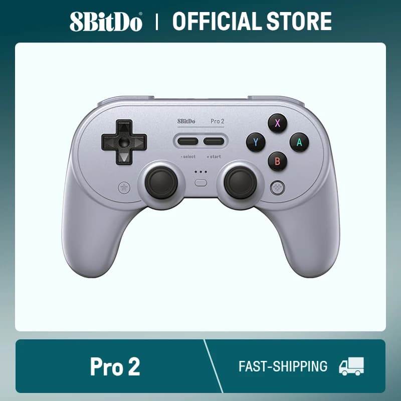 8BitDo New Pro 2 ذراع تحكم بلوتوث مع عصا تحكم بتأثير هول لسويتش 2,1, كمبيوتر, ماك أو إس, أندرويد, ستيم ديك وراسبيري باي