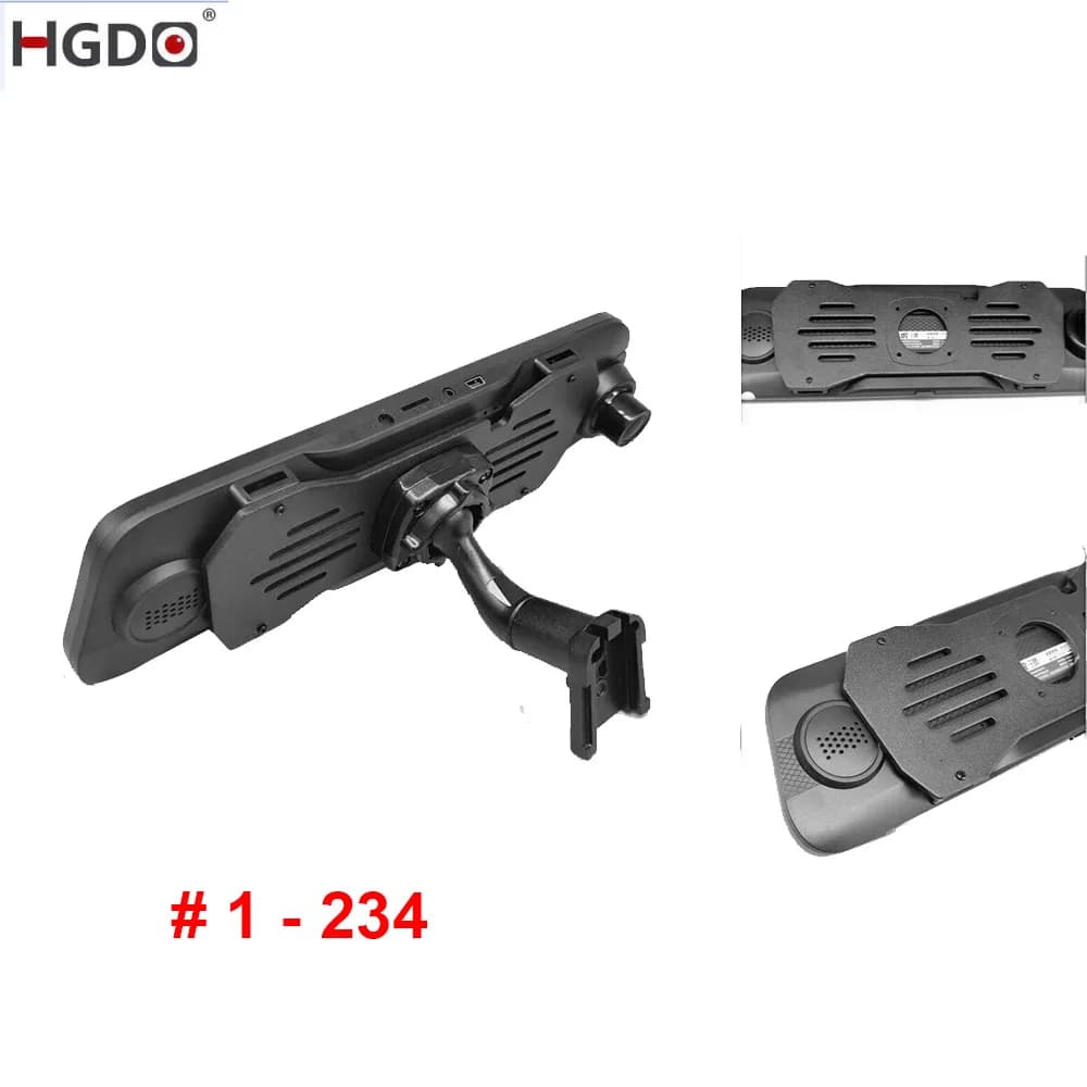 HGDO B24-B29 حامل كاميرا مرآة داخلية للباب الخلفي مع دعامة تثبيت لكاميرا السيارة ودعم كاميرا لوحة القيادة لسيارات تويوتا وتسلا وBENZ وBWM