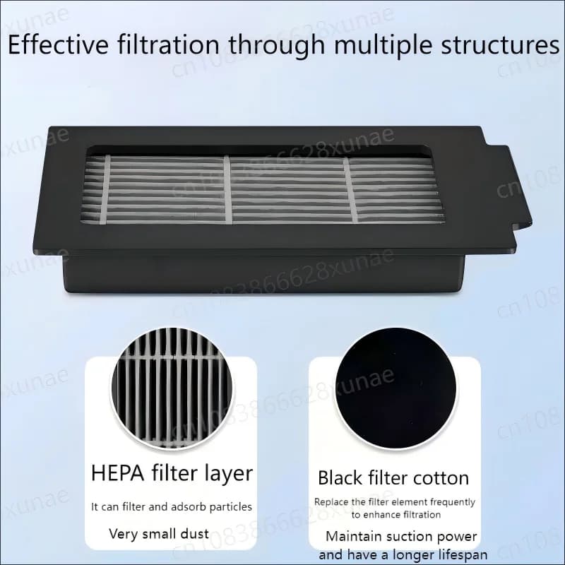 ECOVACS T50 PRO OMNI /T50PRO / T50 OMNI Robot Vacuum Spare Parts Main Side Brushes Mop Cloths HEPA Filters Dust Bags Accessories - 4