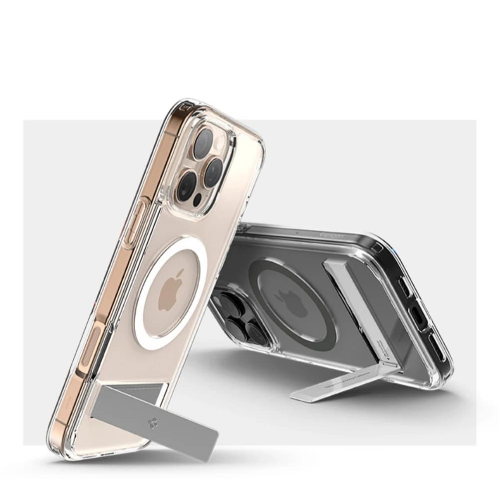 غطاء Spigen Ultra Hybrid S MagFit مصمم لـ iPhone 17 Pro Max 16 15 14 13 12 حامل مقاوم للاصفرار متوافق مع MagSafe - 5