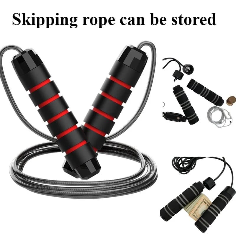 Rapid Speed Jump Rope Steel Wire Skipping Rope Exercise Adjustable Jumping Rope Fitness Workout Training Home Sport Equipment - 5