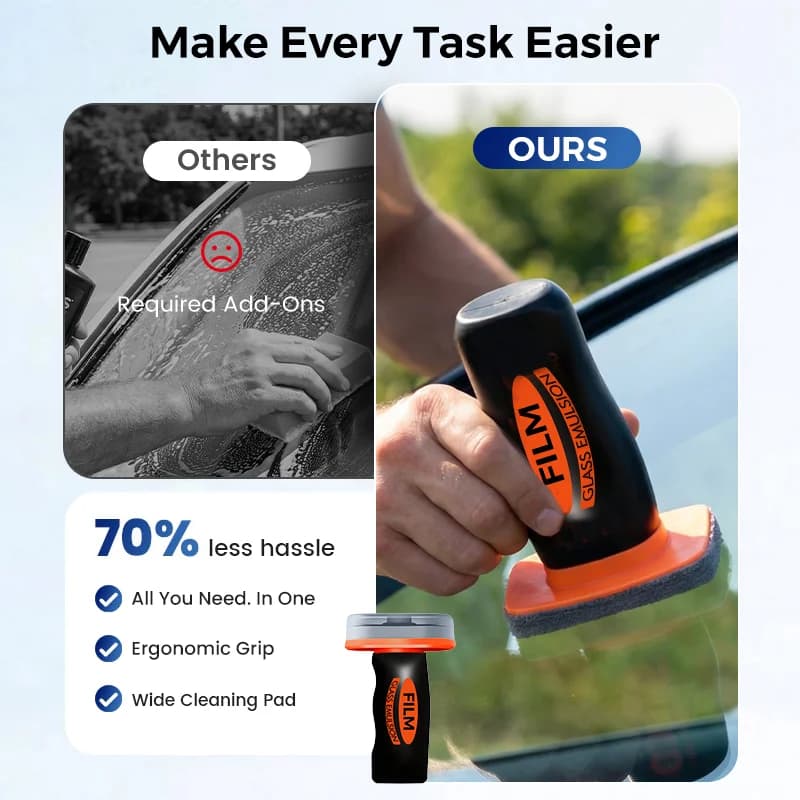 100g Auto Glass Side Window Oil Film Removal Cleaner Car Windshield Hydrophobic Cleaner Anti Fog Glass Emulsion Oil Film Remover - 5