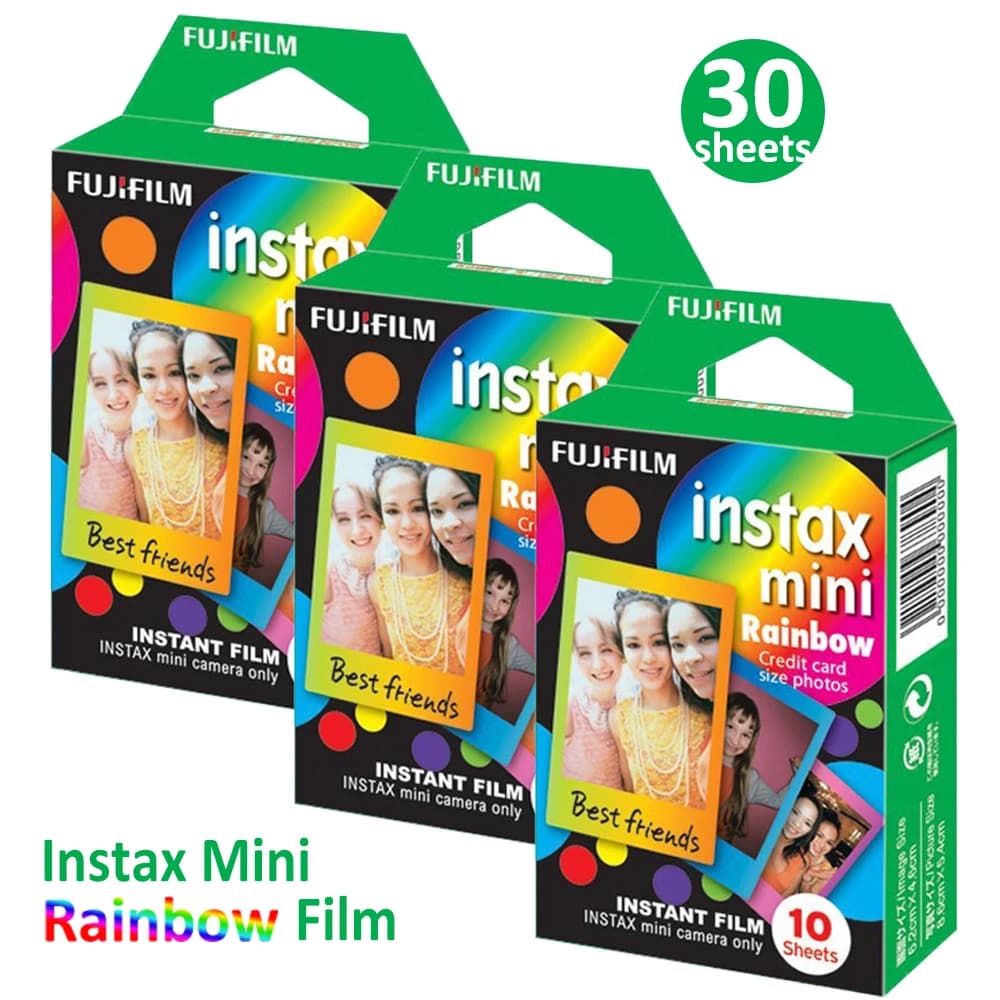 Fujifilm Rainbow Films Instax Mini Film 10-50Sheets Photo Paper For Fujifilm Instant Camera Mini 13 41 EVO 12 9 SE Link+ Printer - 4