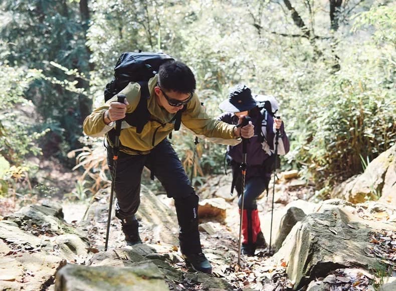 عصا تسلق Naturehike-UL Pro من ألياف الكربون قابلة للطي بخمسة أقسام، عصا مشي احترافية خارجية، معدات تسلق فائقة الخفة - 6