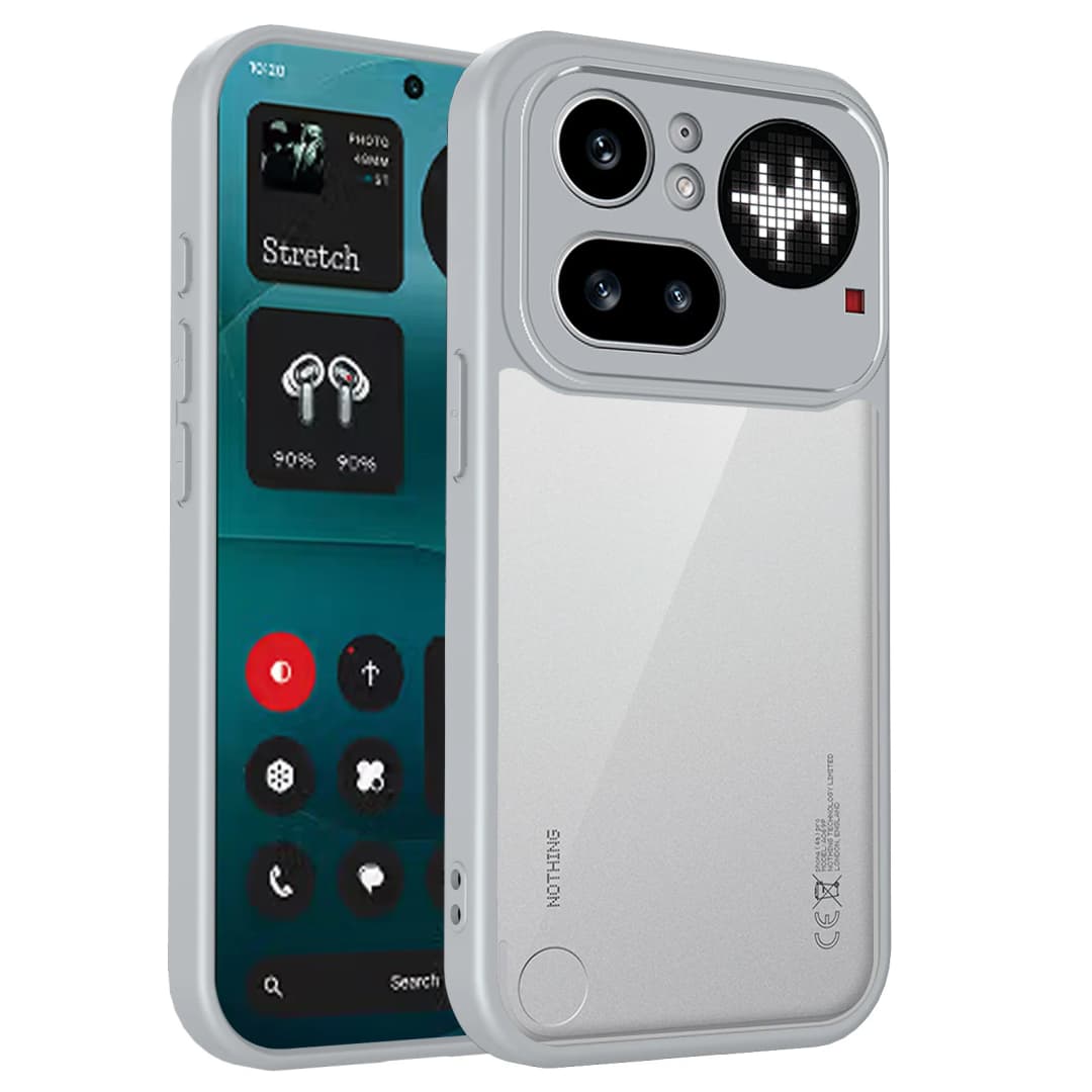 غطاء Nothing Phone 4A Pro A069P وسادة هوائية مقاوم للصدمات إطار سيليكون شفاف غطاء خلفي غير لامع غطاء صلب لـ Nothing Phone 4A Pro - 6
