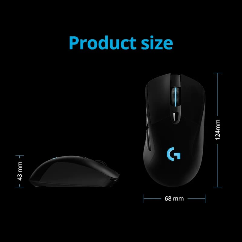 Logitech G703 LIGHTSPEED Wireless Gaming Mouse, HERO 25K, 25600 DPI, LIGHTSYNC RGB, ESports Edition - 6