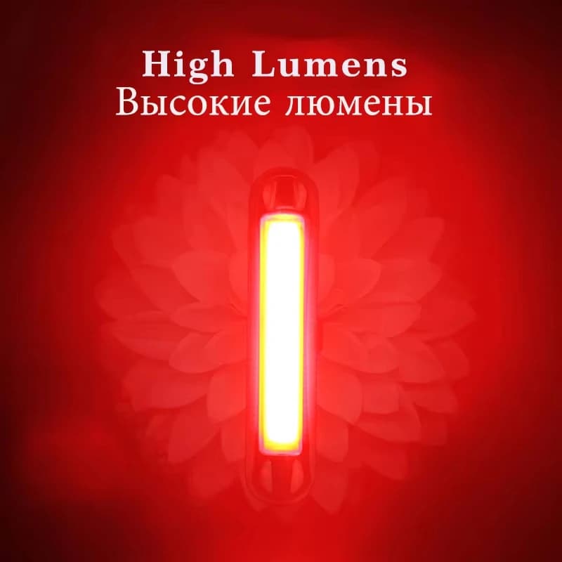 ضوء دراجات ROCKBROS مقاوم للماء ضوء خلفي للدراجات LED قابل لإعادة الشحن عبر USB ضوء خلفي للسلامة تحذير للركوب ضوء سرج الدراجة - 3
