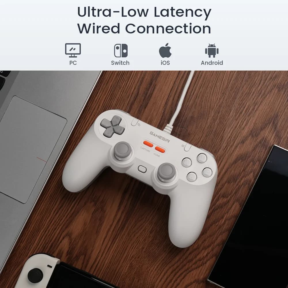 GameSir Tegenaria Lite Retro Wired Controller, Gamepad with Hall Effect Joystick, 1000Hz Polling Rate for Nintendo Switch 2, PC - 2
