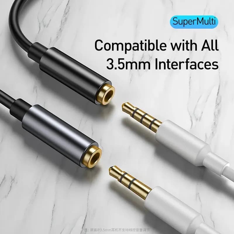 Baseus Type C to 3.5mm Earphone Jack AUX USB C Cable Adapter for Huawei P40 P30 Pro Xiaomi 10 9 Type C Headphone Audio Adapter - 6