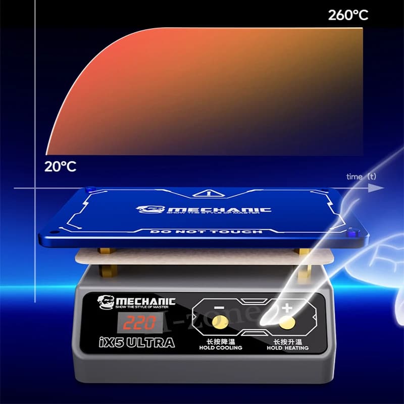 طاولة لحام MECHANIC IX5 ULTRA بتسخين ثابت الحرارة لتصليح الهواتف إزالة شاشة الهاتف لحام الخرز مقعد تصليح - 5
