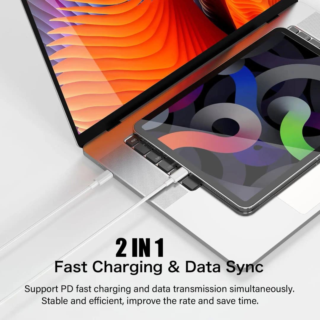 كابل USB-C أصلي لهواتف آيفون 17 16 15 برو ماكس PD شحن سريع 60 واط لهواتف هواوي شاومي سامسونج جوجل سلك مضفر Type C - 5