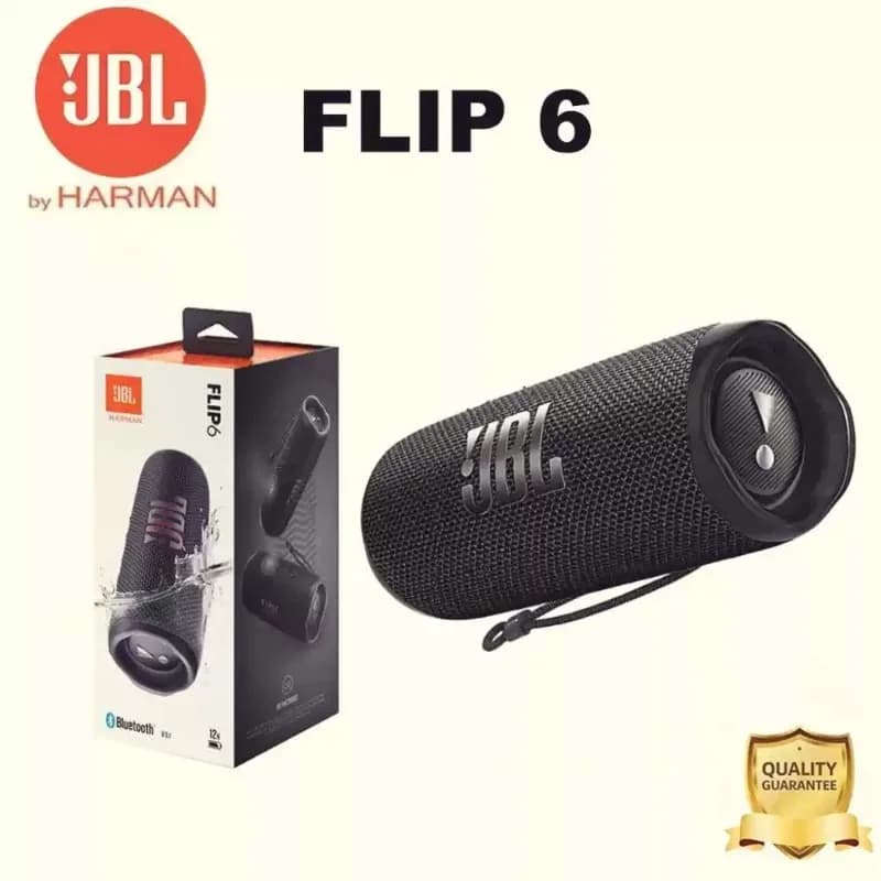 سماعة JBL Flip 6 الأصلية، سماعة بلوتوث محمولة مضادة للماء IP67 مع مضخم صوت، مثالية للتجمعات العائلية والحفلات الشاطئية