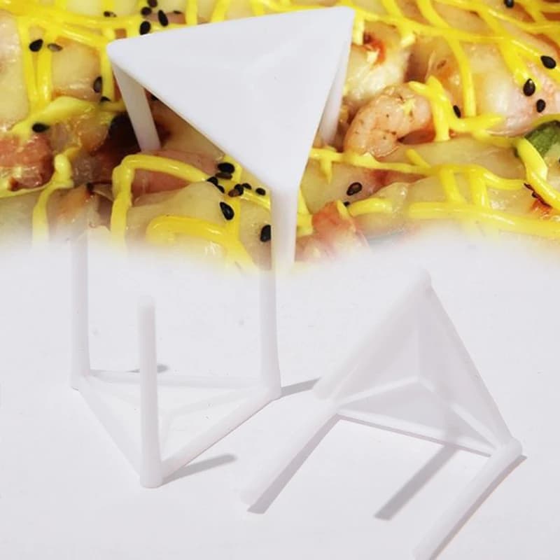 100Pcs Pizza Saver Stands Fixing Rack Pizza Holder Pizza Packing Tripod Plastic Tripod Stack - 5
