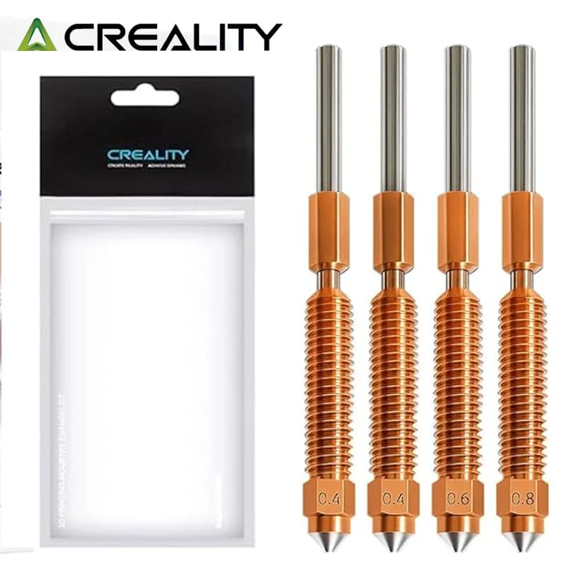 مجموعة فوهات استبدال سريع يونيكورن من كرياليتي K2 Plus، 0.2/0.4/0.6/0.8mm، إكسسوارات طابعة 3D محدثة، متوافقة مع K2/K2 Pro/K2 Plus