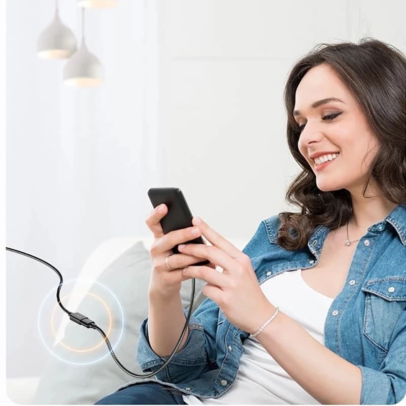 كابل تمديد USB 2.0، كابل بيانات من ذكر إلى أنثى، مناسب للكمبيوتر والتلفزيون والأقراص الصلبة المحمولة - 4