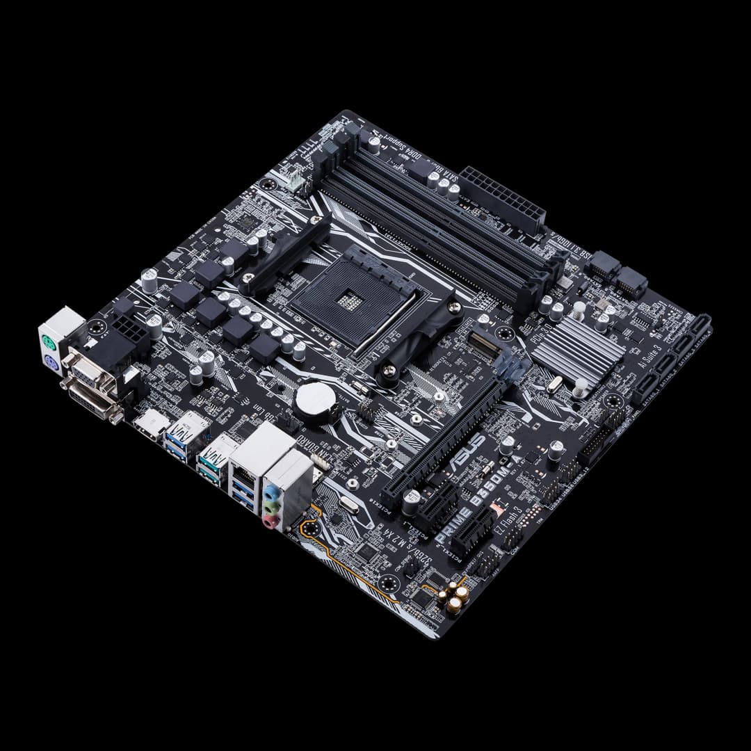 ASUS PRIME B350M-A Motherboard AMD B350 Socket AM4 DDR4 64GB Micro ATX PCI-E 3.0 support Ryzen 7 5700 Ryzen 3 5300 Ryzen 7 4700 - 3