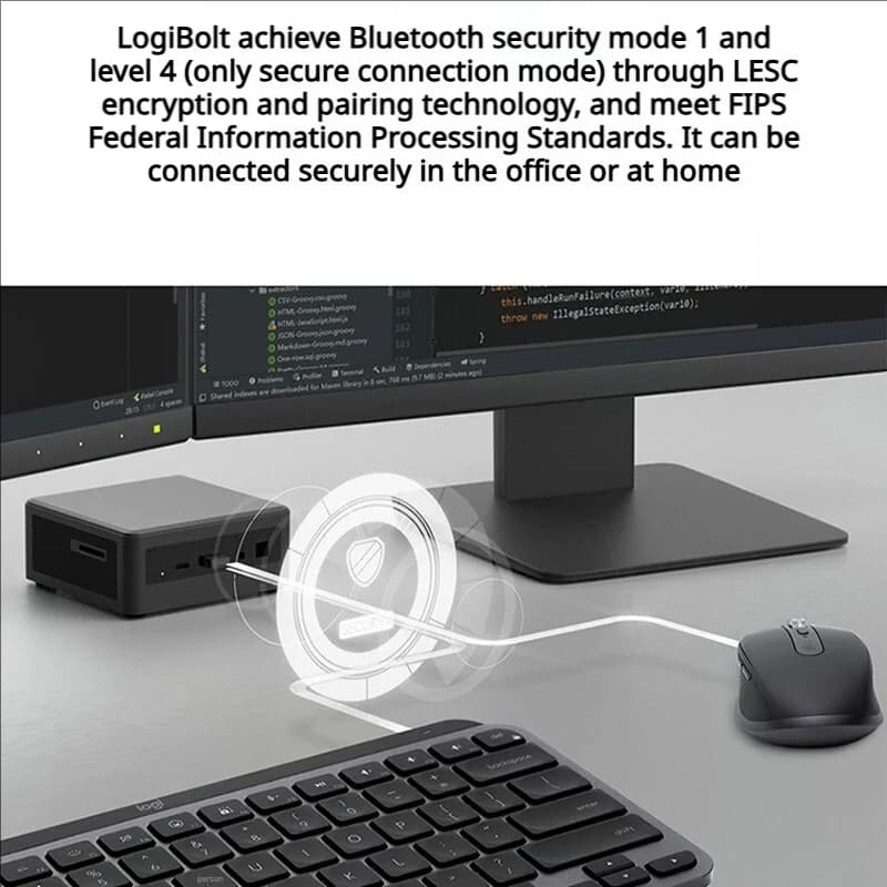 Logitech MX Master Series MX Keys Mini Wireless Bluetooth Backlit Keyboard 79Keys Type-C for Mac iPad - 5