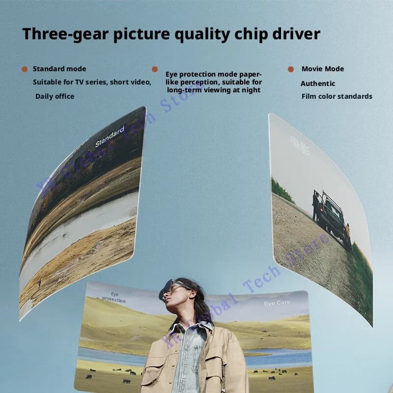 نظارات RayNeo Air 4 Pro الذكية للواقع المعزز، تدعم HDR10، 3840 هرتز، 4 مكبرات صوت، 1200 شمعة، شاشة Micro-OLED مزدوجة الطبقات، أوضح - 4