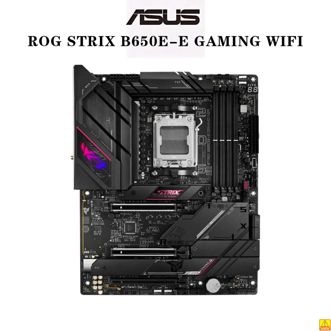 لوحة أم ASUS ROG STRIX B650E-E GAMING WIFI مقبس AM5 CPU DDR5 8000+(OC) ذاكرة شريحة B650 ATX