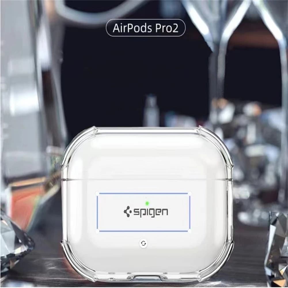 غطاء شفاف من Spigen لسماعات AirPods 4 Pro و3 Pro و1 من مادة TPU مع حلقة مضادة للفقدان وحماية من الصدمات 2026 - 4