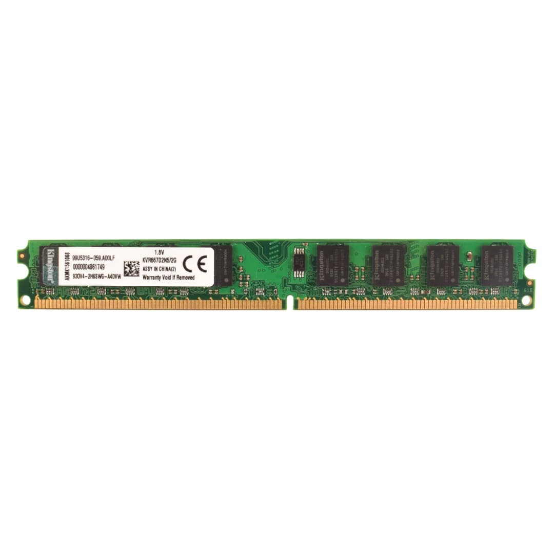 كينجستون ميموريا رام DDR2 2 جيجابايت 800 ميجاهرتز 667 ميجاهرتز DDR3 2 جيجابايت 1333 ميجاهرتز PC2-5300 PC2-6400 PC3-10600 ذاكرة سطح المكتب موديل - 2