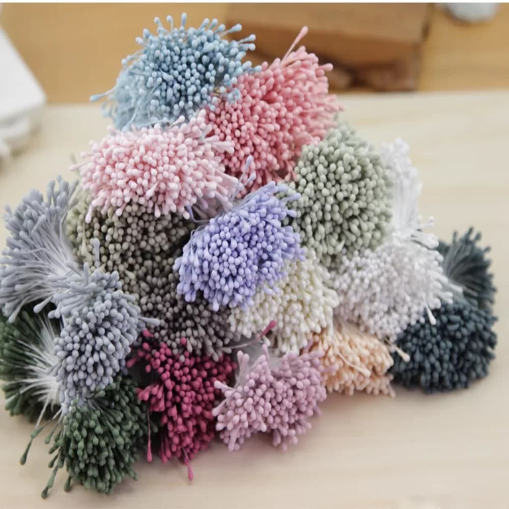360pcs 2mm Artificial Flower Stamen Mini Pearl Floral Pistil For Wedding Party Home Garden Decoration DIY Fake Plant Accessories - 5