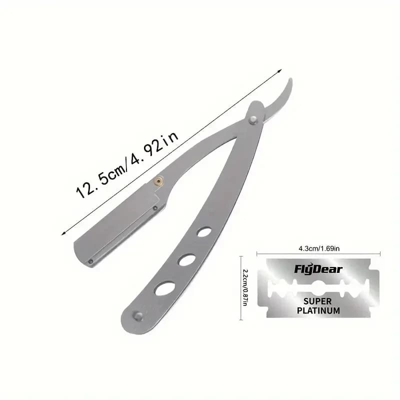 Shaving Razor Face Manual Shaves Blades Foldable Straight  Safety Razor Men Stainless Steel Care Body Face Hair Removal Knife - 2