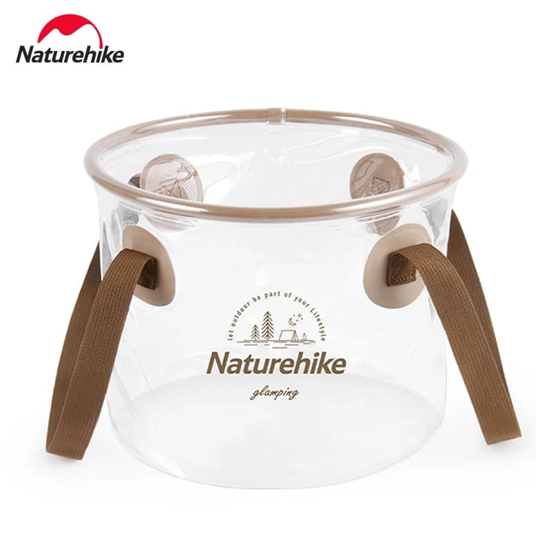 دلو قابل للطي Naturehike سعة 20 لتر، دائري، محمول، حاوية مياه قابلة للطي، معدات تخييم