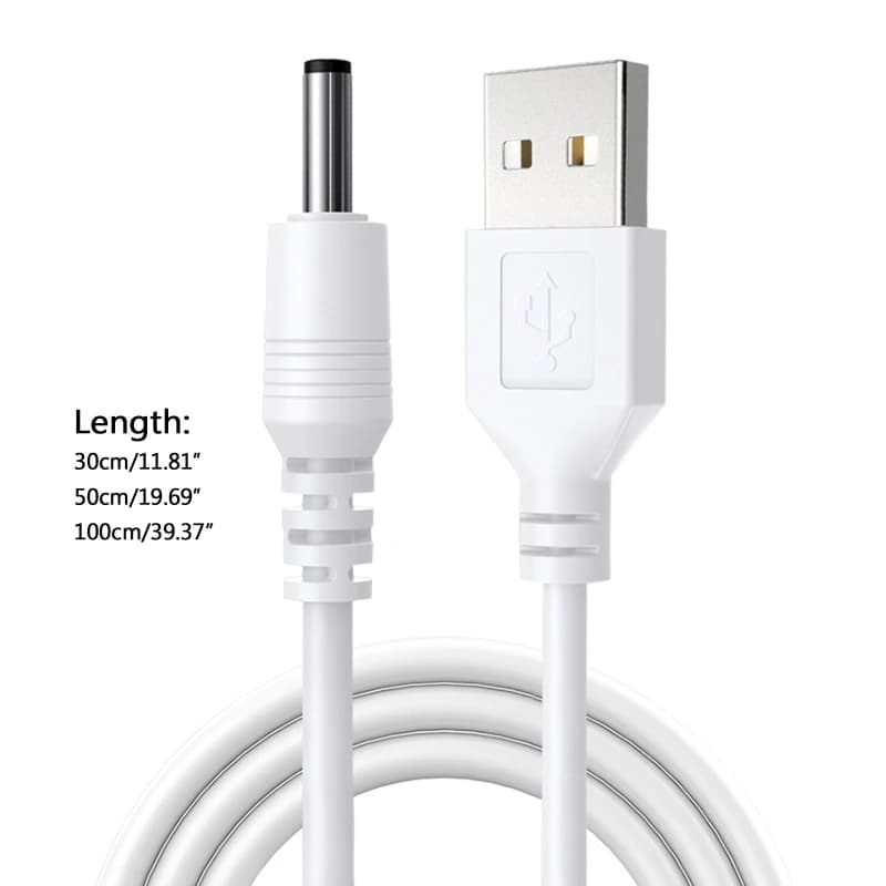 1Pc Power Cable USB to DC 3.5 X 1.35mm Straight Jack Charger Adapter Connector Cable for Router TV Box Table Lamp - 6
