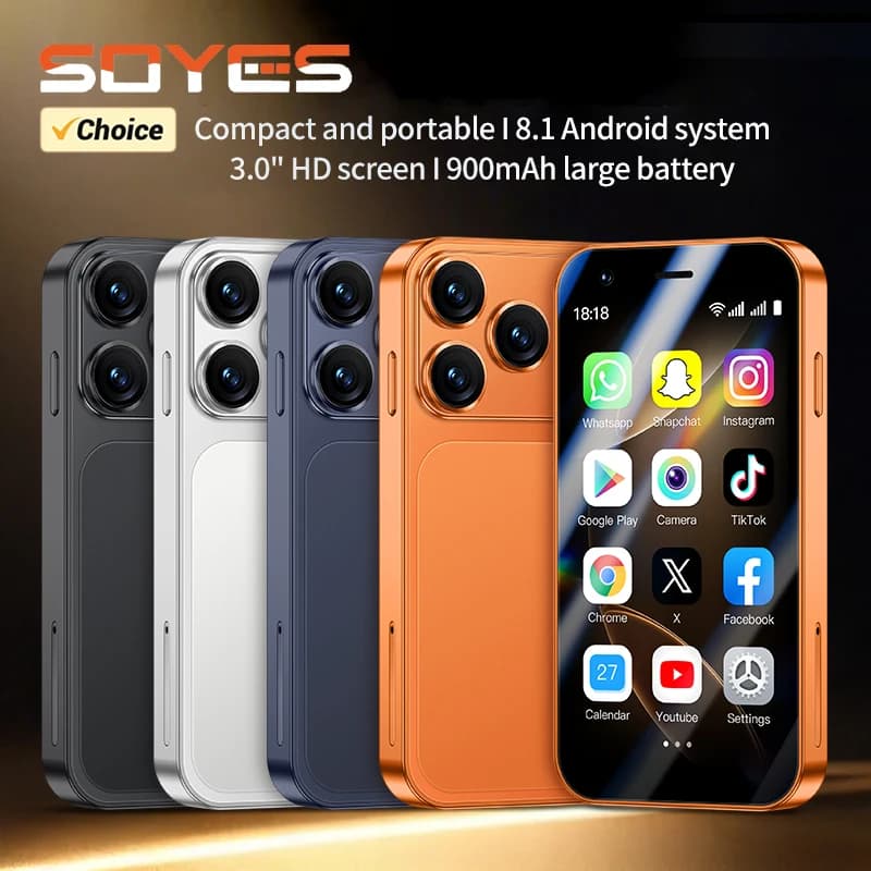 هاتف ذكي SOYES A17 Mini أندرويد 8.1 شاشة 3.0 بوصة ذاكرة وصول عشوائي 2 جيجابايت ذاكرة داخلية 16 جيجابايت شريحتين انتظار متجر Play 3G هاتف صغير