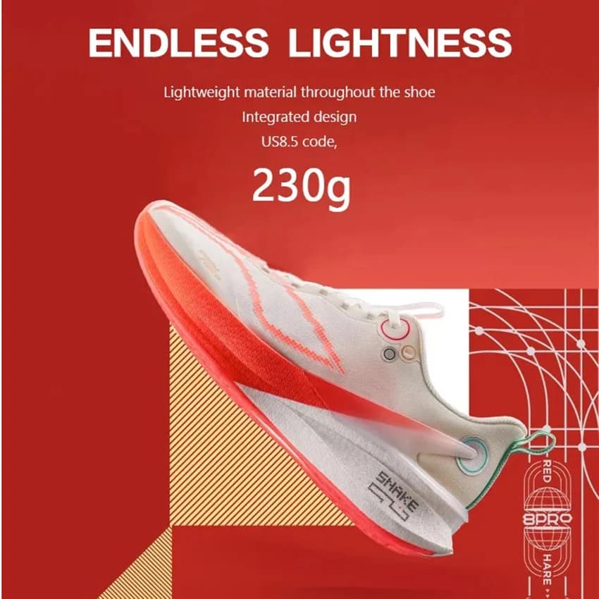 أحذية الجري للرجال LI-NING RED HARE 8 PRO الرياضية الاحترافية للسباقات والتدريب اليومي ARPV003 - 4