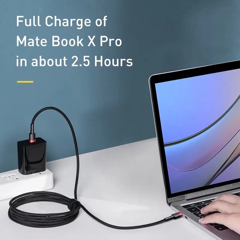 كابل Baseus USB Type C إلى USB C لهواتف آيفون 16 15 شحن سريع 100W PD لكابل ماك بوك شاومي سامسونج Type-C - 2
