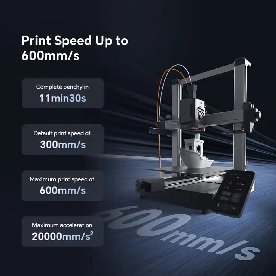 ANYCUBIC Kobra 3 V2 Combo 8 Color FDM 3D Printer 600mm/s Fast Speed Active Filament Drying Auto Leveling 255*255*260mm Size - 5