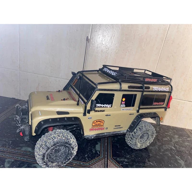 قطعة ديكور محاكاة هوائي معدني لسيارات RC الزاحفة 1/10 1/18 1/24 تراكساس TRX4M TRX4 برونكو المدافع RC4WD SCX24 - 5