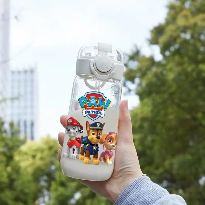 كوب ماء Paw Patrol 400 مل مارشال تشيس محمول للأطفال زجاجات شرب بلاستيكية كبيرة هدايا كوب ماء رياضي للطلاب - 2