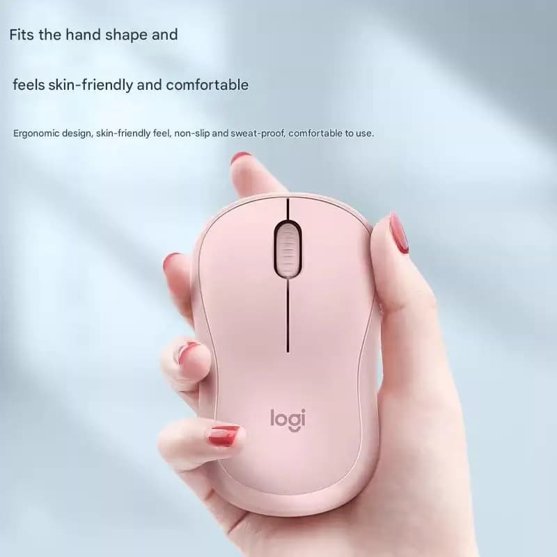 ماوس Logitech M221 لاسلكي، ماوس كمبيوتر محمول صامت، إكسسوارات كمبيوتر محمول، ماوس USB محمول للمكتب والمنزل - 2