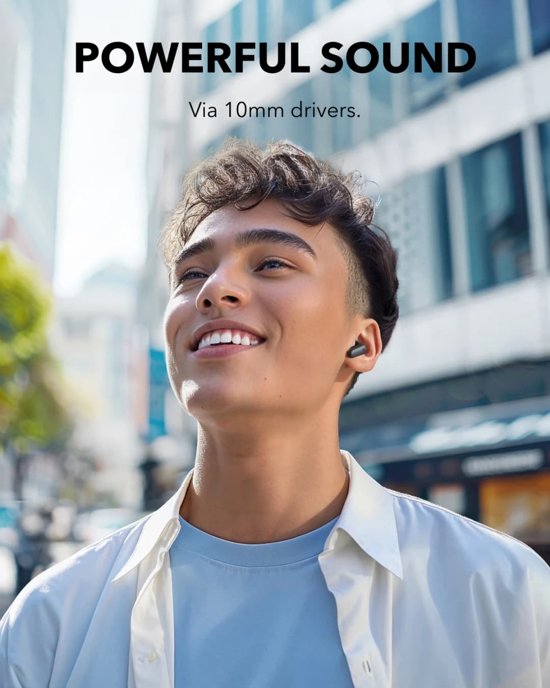 سماعات Soundcore P30i من أنكر، إلغاء ضوضاء قوي وذكي، صوت جهير قوي، وقت تشغيل 45 ساعة، بلوتوث 5.4 - 4