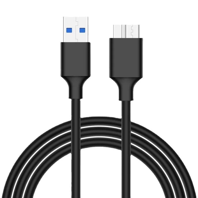 كابل محول USB 3.0 Type A إلى USB3.0 Micro B ذكر، كابل مزامنة البيانات، كابل سرعة القرص الصلب الخارجي HDD، 20 سم - 1.5 متر
