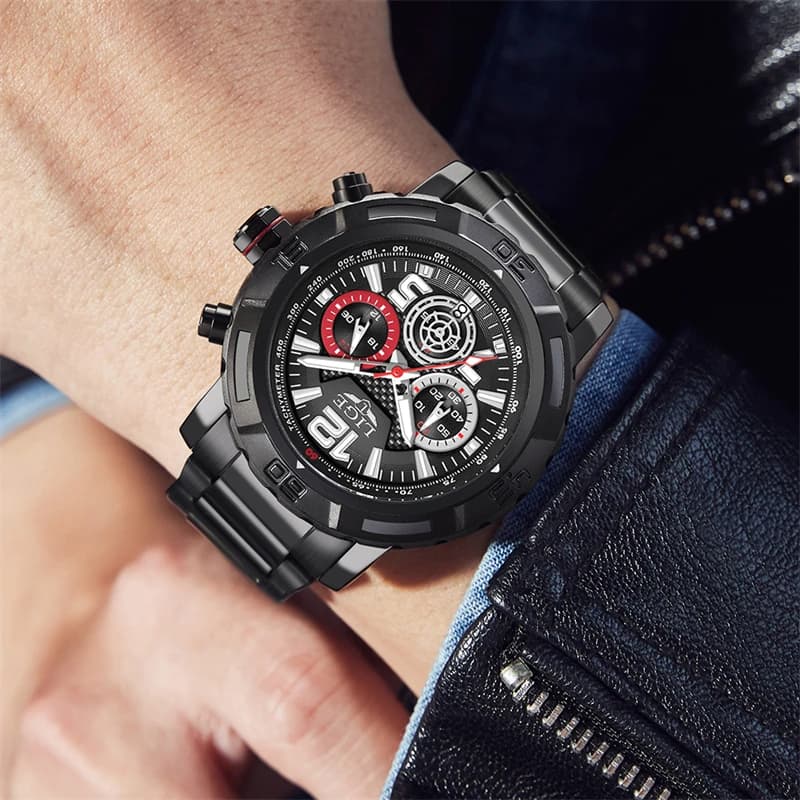 LIGE 2026 Mens Watches Top Brand Luxury Business Men Watch Chronograph Male Clock Men Quartz Wristwatches Relogio Masculino+BOX - 5