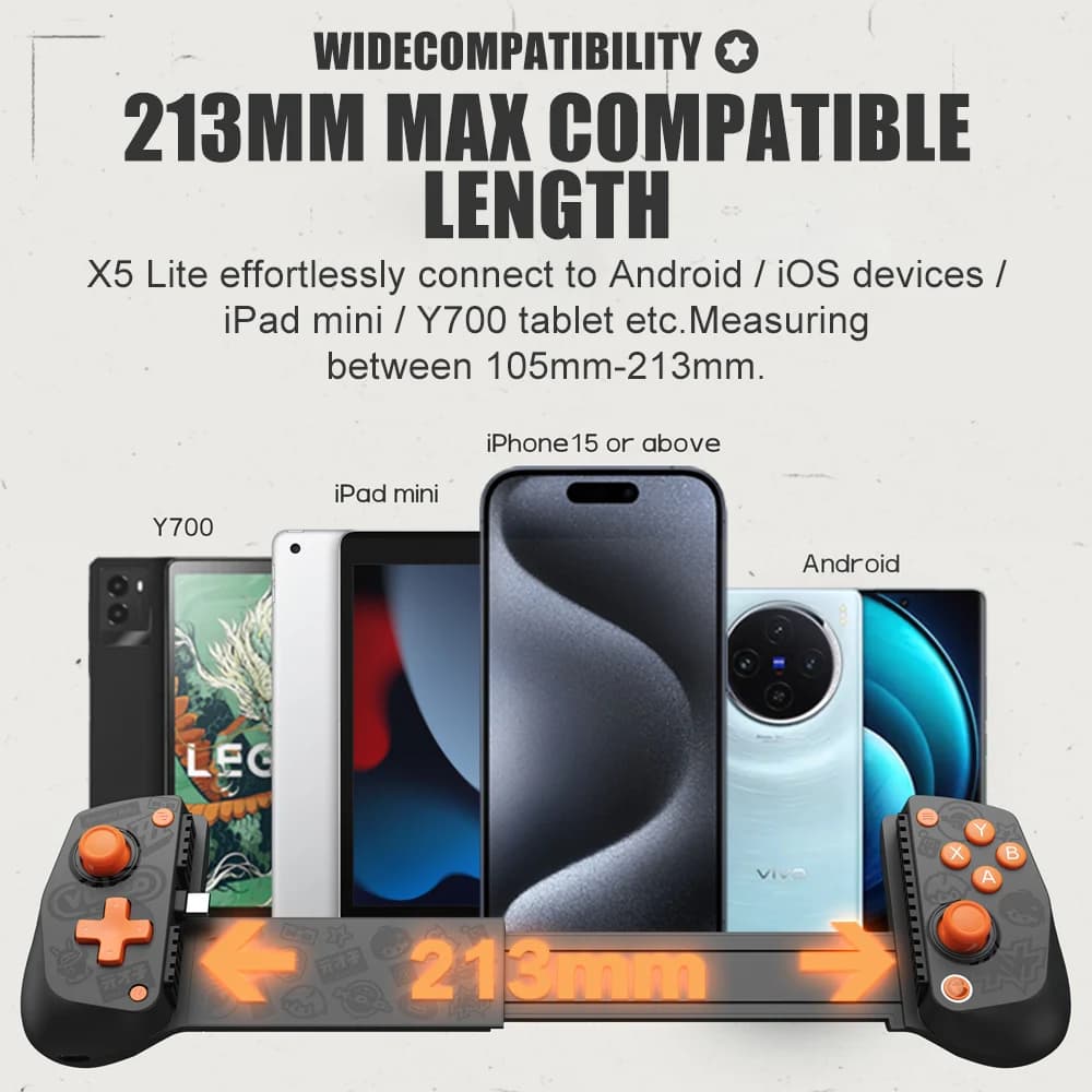 وحدة تحكم الألعاب المحمولة GameSir X5 Lite إصدار Zenless Zone Zero لأجهزة آيفون 17 و16 و15 وأندرويد وآيباد ميني وأجهزة Y700 اللوحية - 3