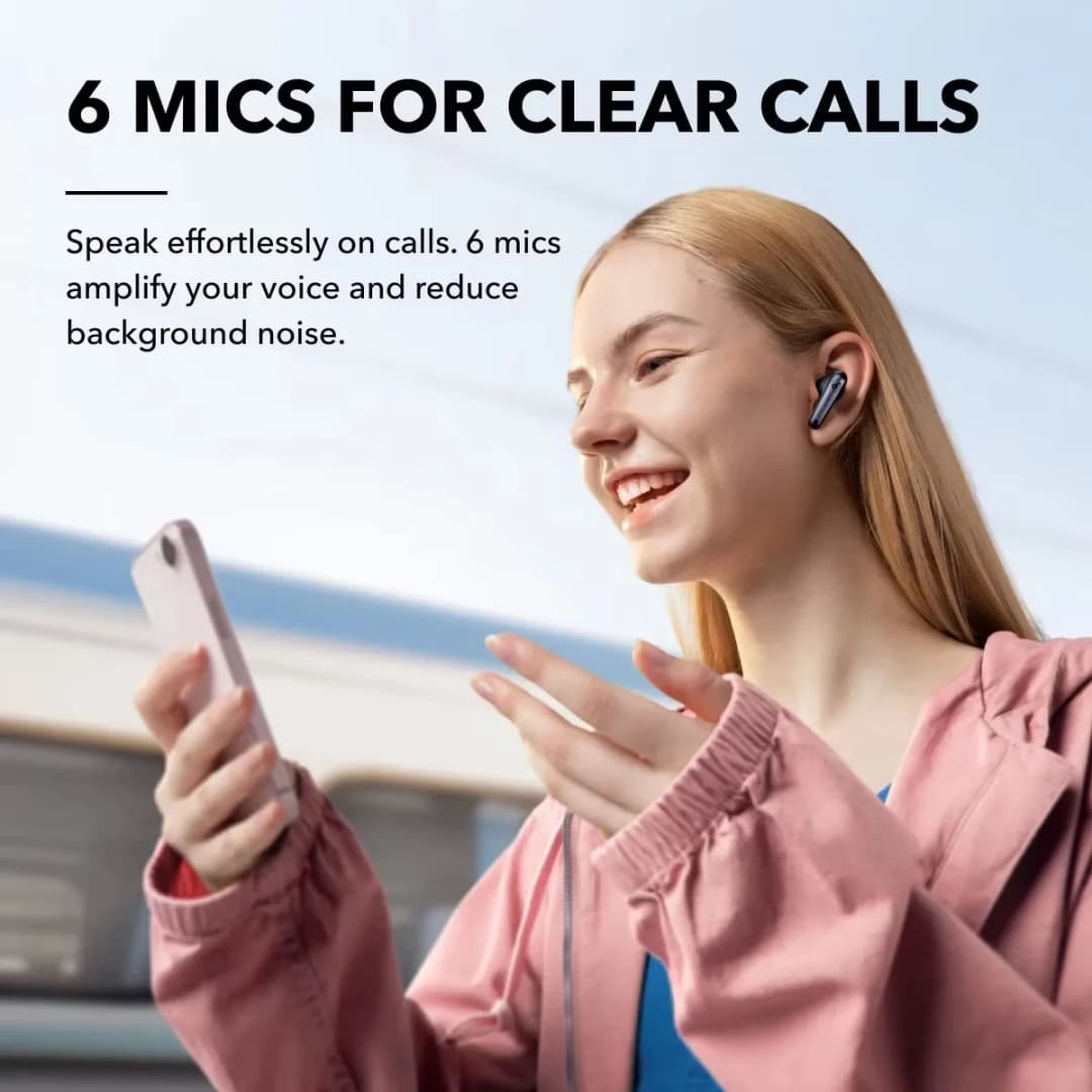 سماعات الأذن اللاسلكية Soundcore من Anker Liberty 4 NC مع إلغاء الضوضاء، سماعات بلوتوث لاسلكية TWS - 6