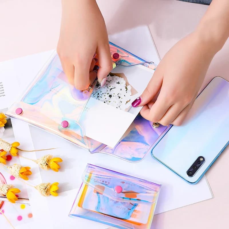 حقيبة مستحضرات تجميل شفافة من مادة PVC للنساء، منظم تخزين مكياج واضح، حقيبة غسيل للسفر محمولة متعددة الاستخدامات لحفظ أدوات التجميل - 3