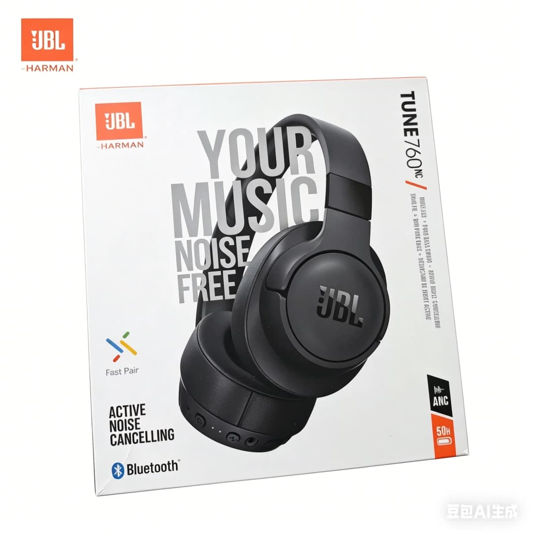 JBL Tune 760NC Wireless Bluetooth Headphones  Noise Cancelling Gaming Wireless Headset with Mic Wireless Headphones T760NC - 4