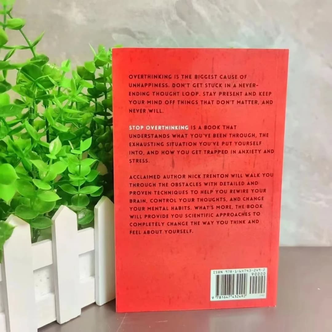 Stop Overthinking: 7 Techniques to Silence Your Thoughts, Anxiety Relief & Find Inner Peace - English Paperback Self Help Book - 2
