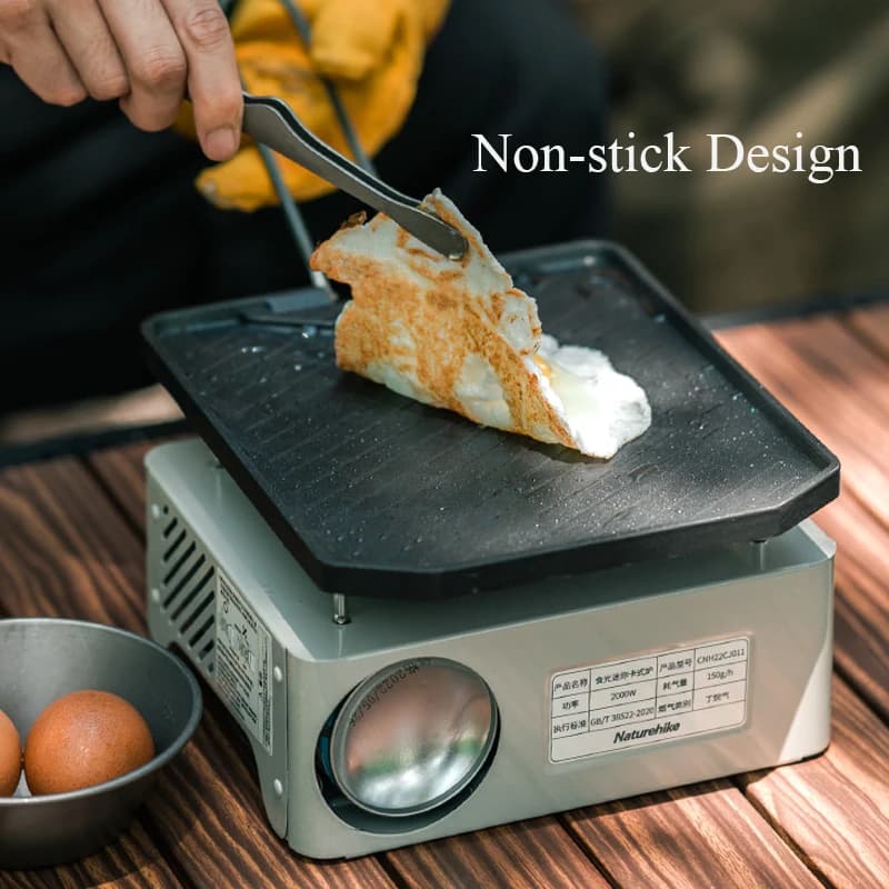 Naturehike Camping Cooking Pan Non Stick Folding Picnic Frying Pan Portable Easy Clean Grill Hiking Bbq Dinner Frying Plate - 3