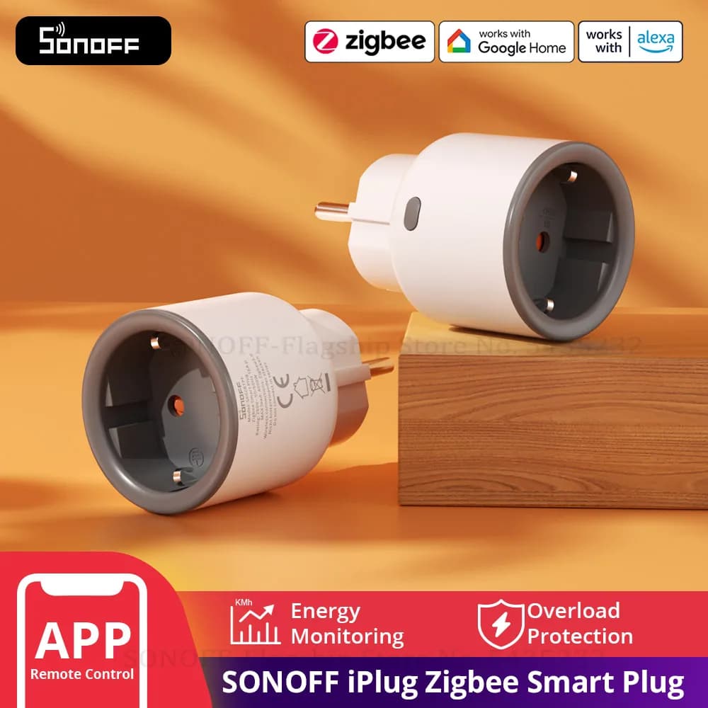 1-4 قطع SONOFF S60ZB EU iPlug قابس ذكي زيجبي مراقبة الطاقة مقبس لاسلكي مؤقت مفتاح ذكي يعمل مع جوجل هوم وأليكسا